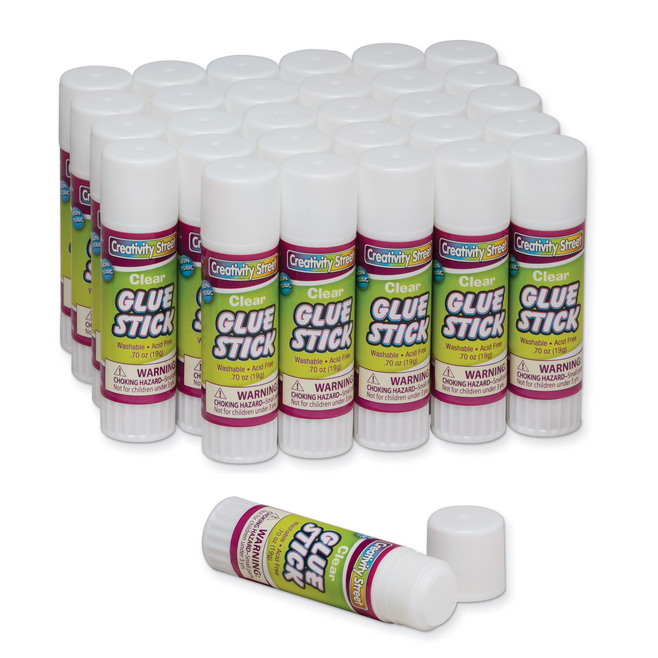 6 Packs: 30 ct. (180 total) Creativity Street® Clear Glue Sticks, 0.7oz.